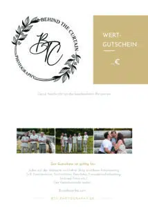Gutschein für Fotoshooting