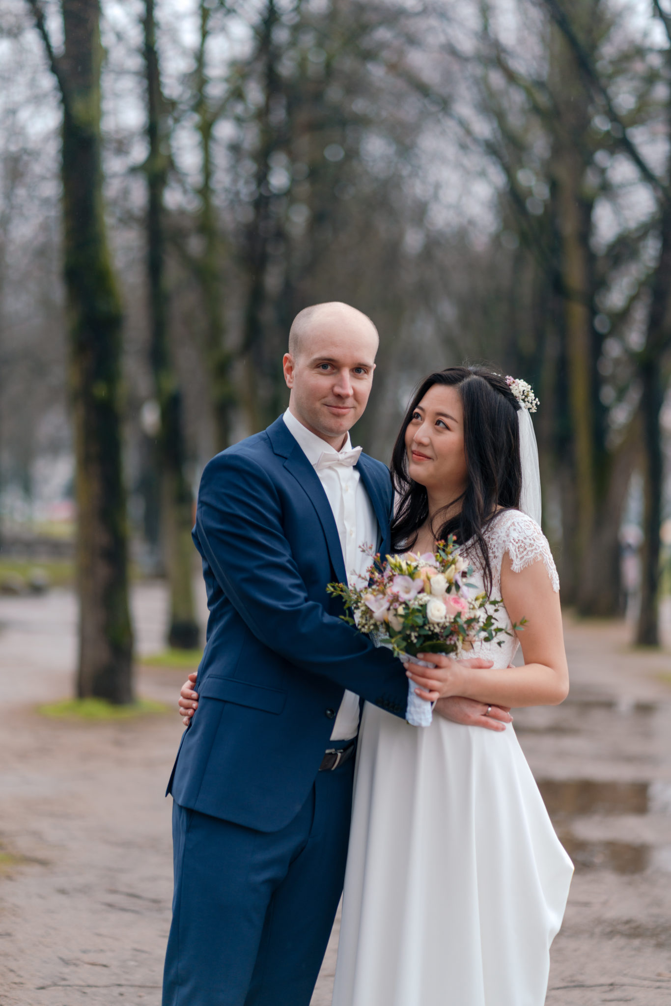 Tolle Hochzeitsfotos trotz Regen in Bonn - Yihan & Alex