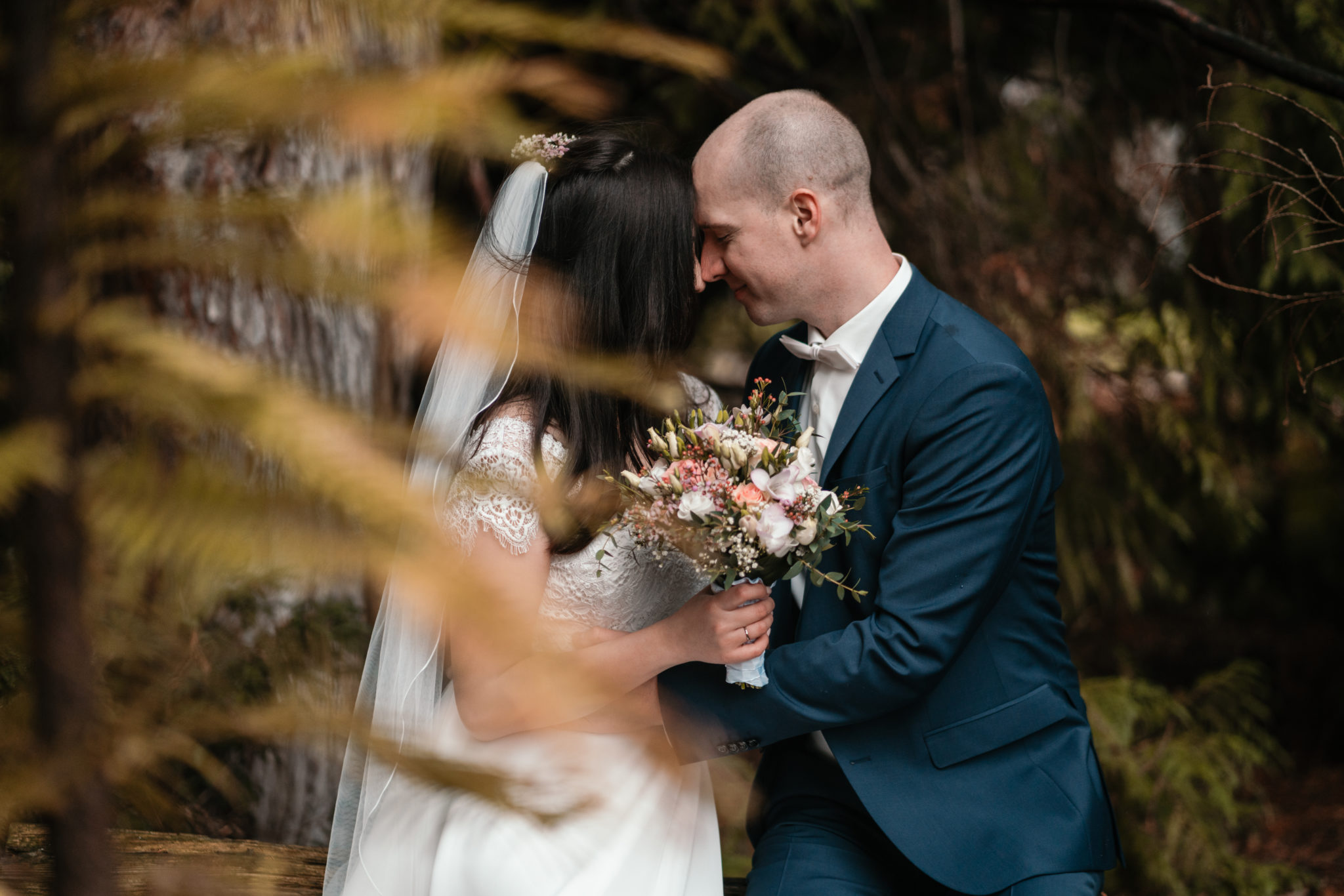 Tolle Hochzeitsfotos trotz Regen in Bonn - Yihan & Alex