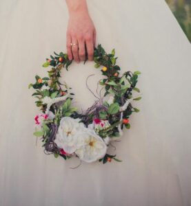 Blumenkranz für Braut
