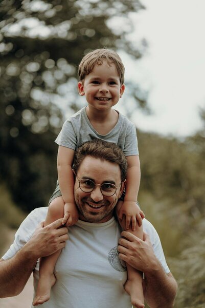 Familien Fotoshooting Vater und Sohn