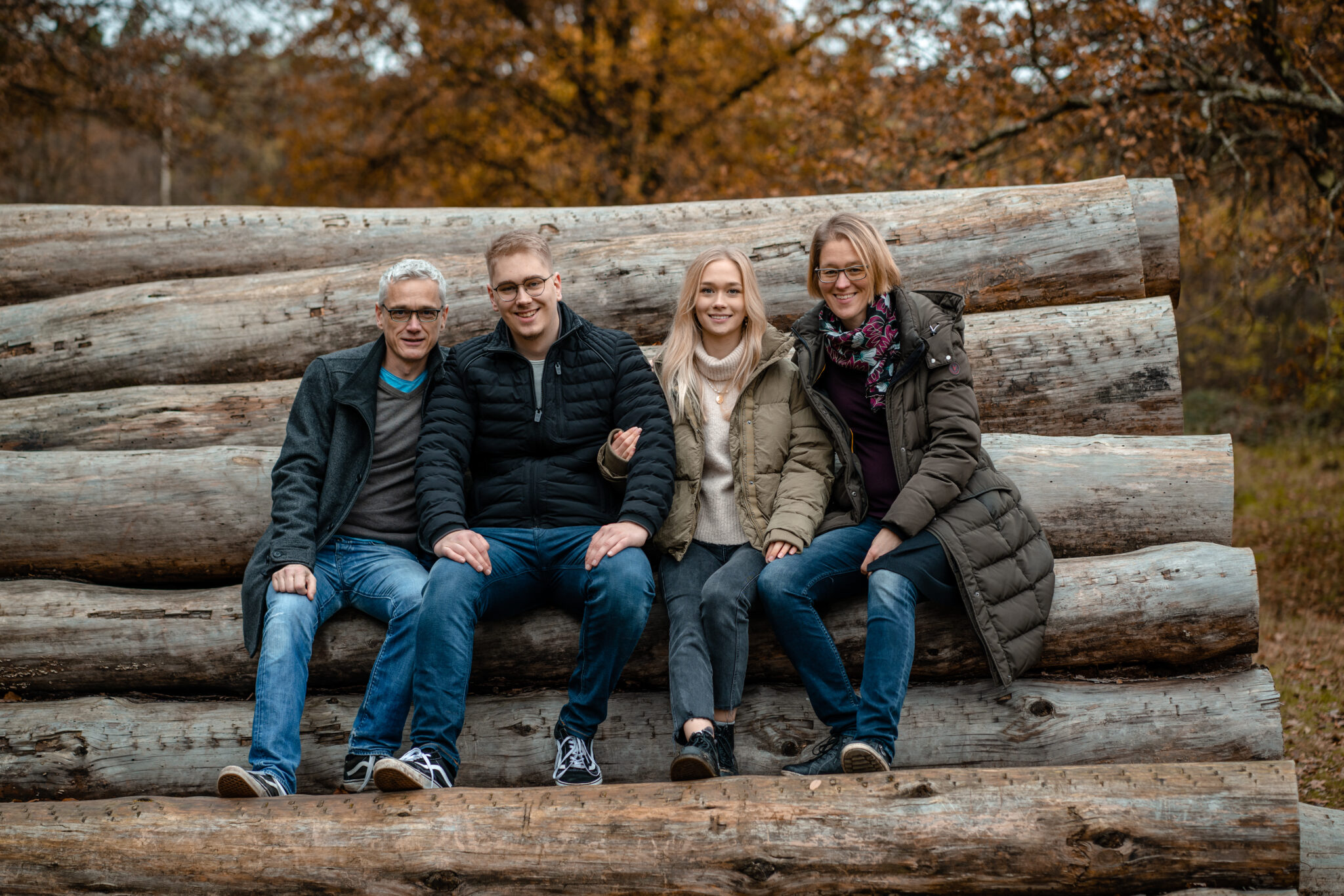 Familienfoto in der Wahner Heide