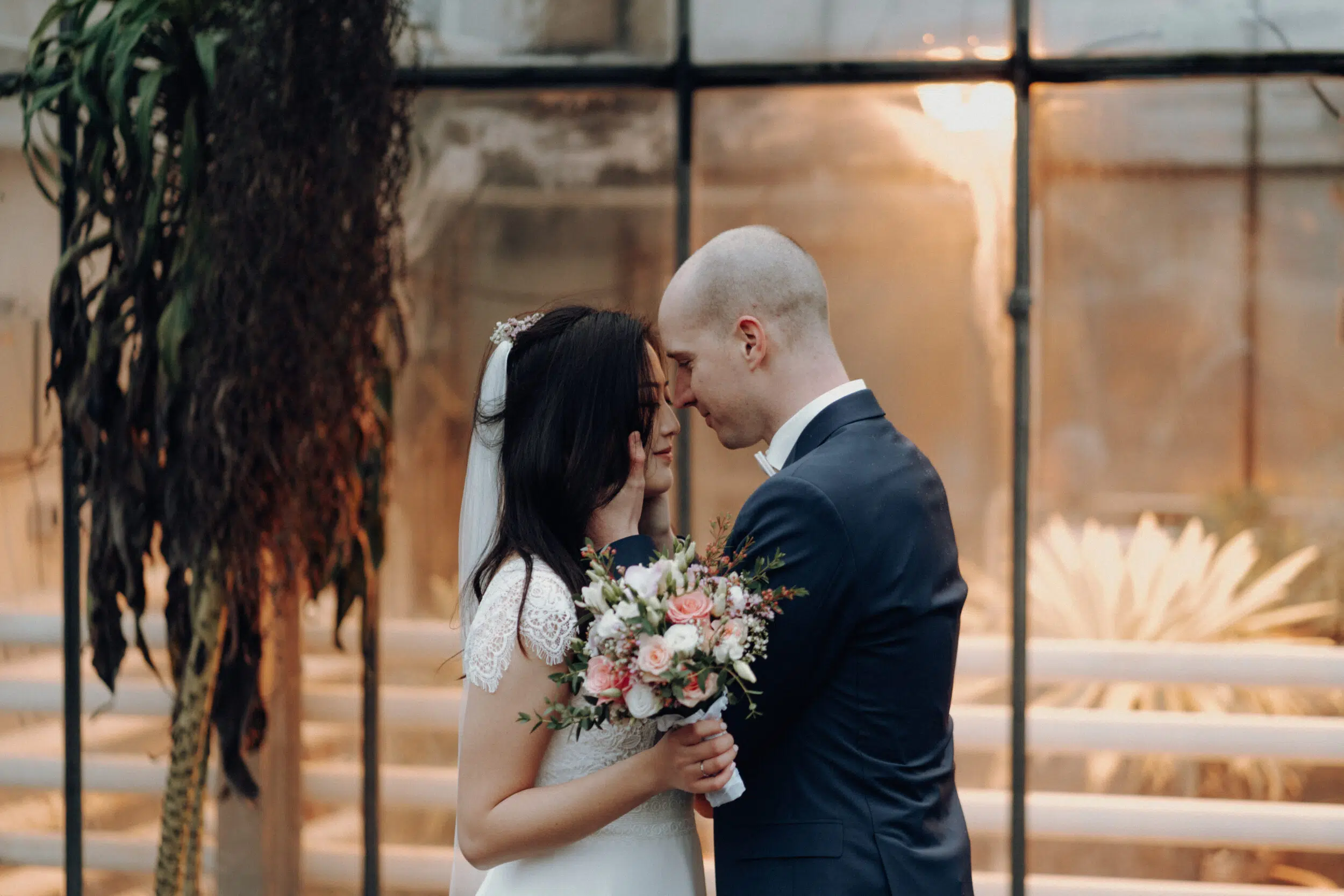 Harmonische und romantische Hochzeitsfotos im Botanischen Garten – Yihan & Alex