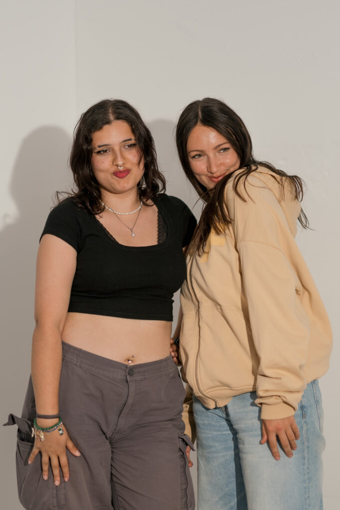 Julia und ich im White Light Studio