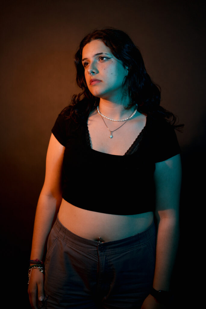 Iman beim Portfolio Shooting im White Light Studio