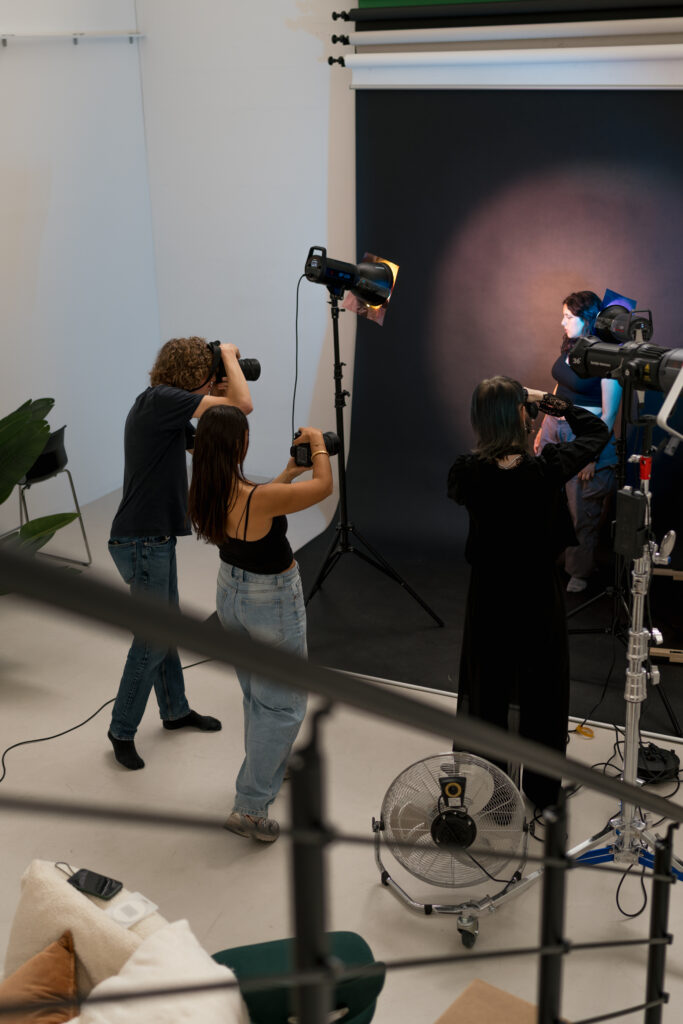 Behind the Scenes beim Portfolio Shooting im White Light Studio