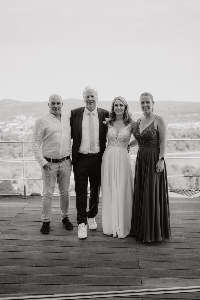 Schwarzweiß_Bilder am Restaurant Rolandsbogen Bonn